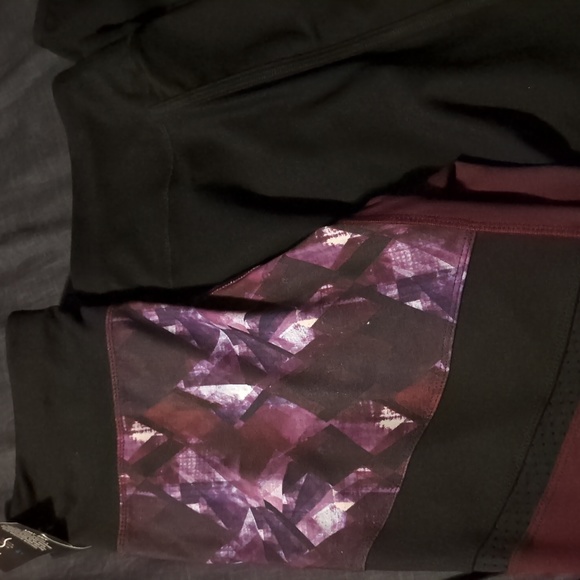 NWT 2 PAIRS La Vie En Rose Aqua LEGGINGS - Picture 2 of 5